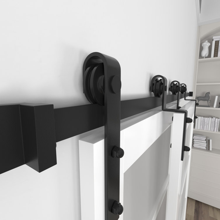 ARK DESIGN II Double Bypass Barn Door Hardware Kit Wayfair